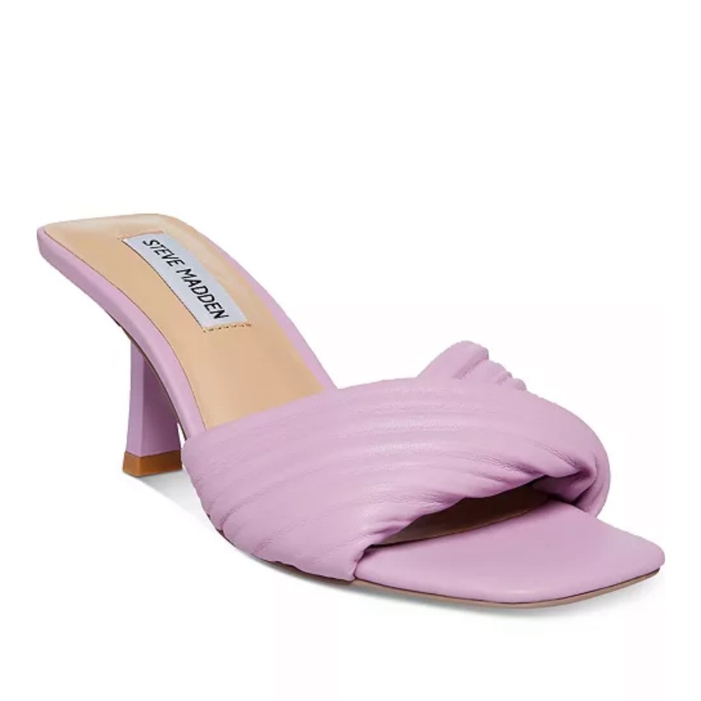Steve Madden Twinkled Lilac Square Toe Dress Mule Sandals Size 6